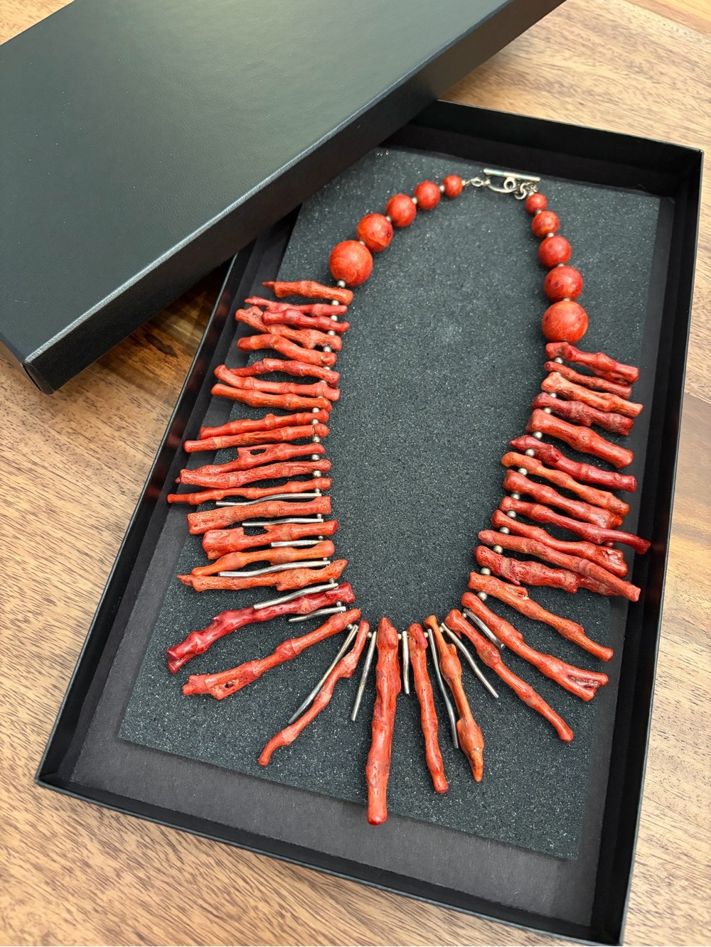 Red Branch Coral & Sterling Silver Necklace from Amy Kahn Russell